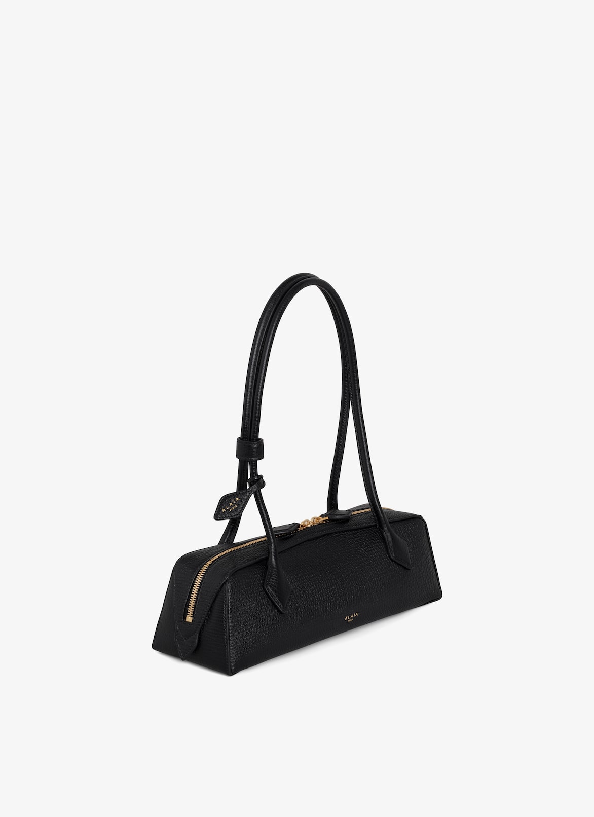 LE TECKEL MEDIUM BAG IN GRAINED CALFSKIN ALAÏA BLACK LE TECKEL MEDIUM BAG IN GRAINED CALFSKIN